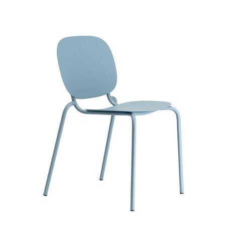 Krzesło SI-SI niebieskie metalowe