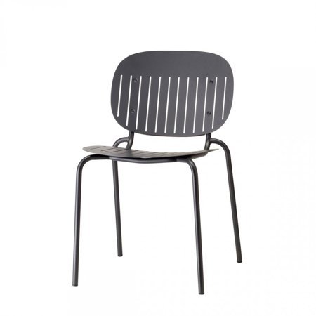Krzesło SI-SI w paski antracyt metalowe