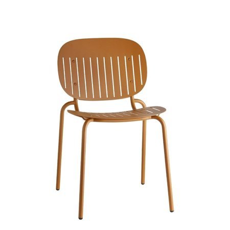Krzesło SI-SI w paski terraccota metalowe