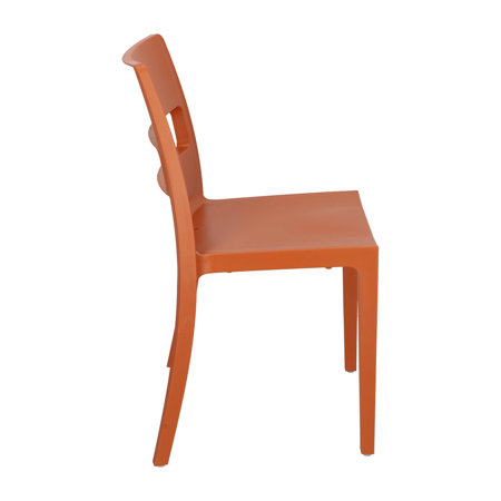 Krzesło Sai terracotta z tworzywa