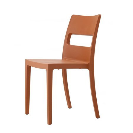 Krzesło Sai terracotta z tworzywa