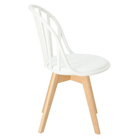 Krzesło Sirena białe skandynawskie
