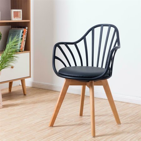 Krzesło Sirena z podłokietnikami czarne