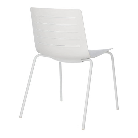 Krzesło Skin 4 białe podstawa biała