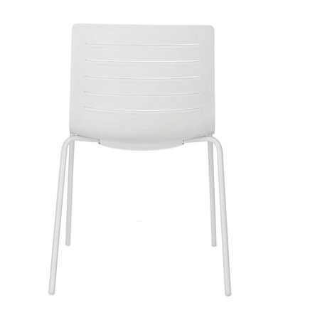 Krzesło Skin 4 białe podstawa biała