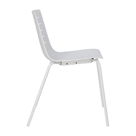 Krzesło Skin 4 białe podstawa biała z tworzywa
