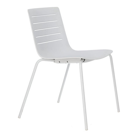 Krzesło Skin 4 białe podstawa biała z tworzywa