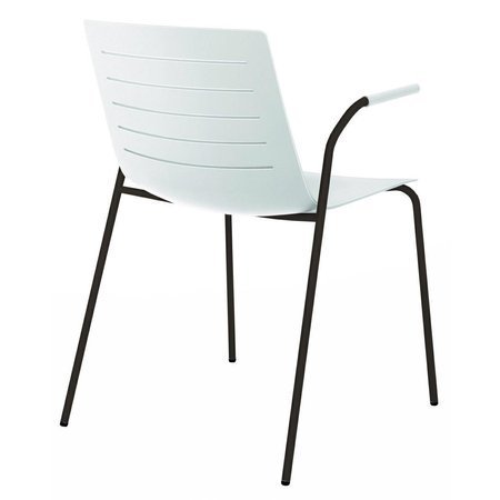 Krzesło Skin 4 białe podstawa czarna nowoczesne