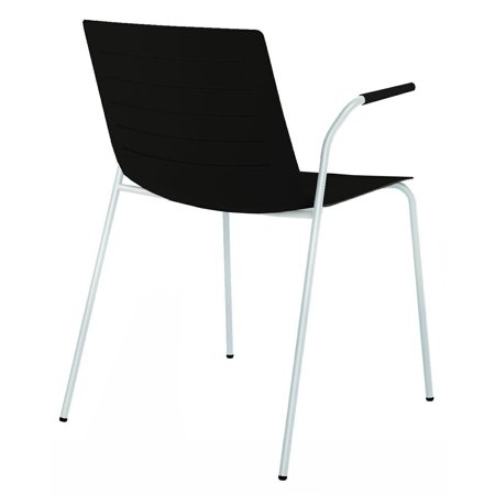 Krzesło Skin 4 czarne podstawa biała