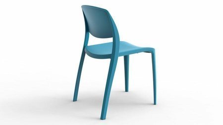 Krzesło Smart białe z tworzywa