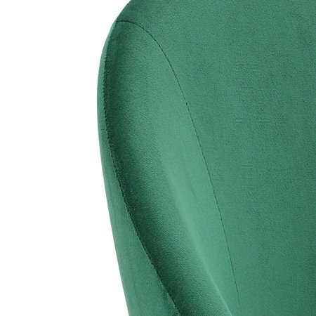 Krzesło Solie Velvet zielone/złote tapicerowane