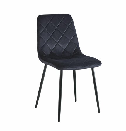 Krzesło Solito Velvet czarne