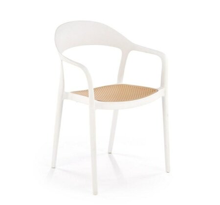 Krzesło Sorana biały/naturalny