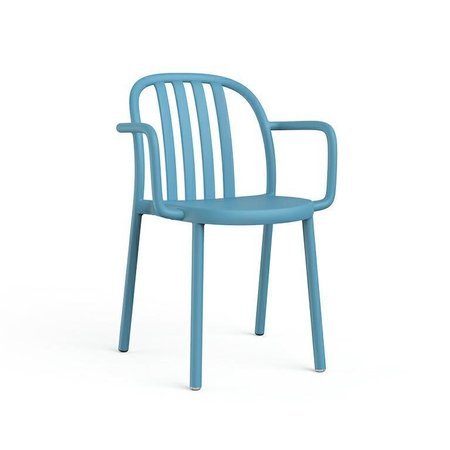 Krzesło Sue Lama z podłokietnikami niebieski