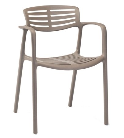 Krzesło Toledo Aire brązowy jasny z tworzywa