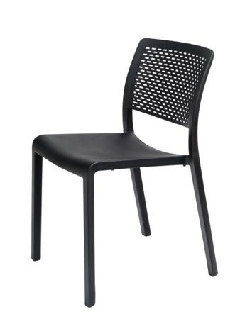 Krzesło Trama czarne z tworzywa