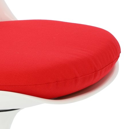 Krzesło Tul inspirowane Tulip Chair biały/czerwony