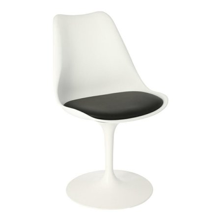 Krzesło Tulip Basic białe/czarna poduszk