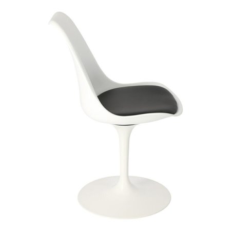 Krzesło Tulip Basic białe/czarna poduszk