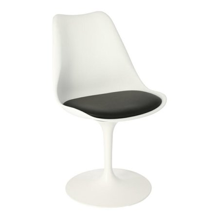 Krzesło Tulip Basic białe/czarna poduszka