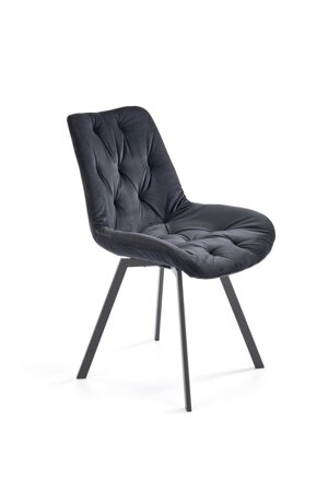 Krzesło Veroniq czarne pikowane
