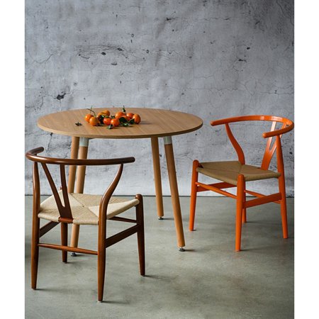 Krzesło Wicker Color naturalny/jasny brązowy inspirowane Wishbone