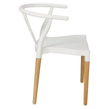 Krzesło Wicker PP Simplet białe skandynawskie