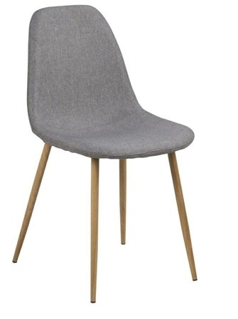 Krzesło Wilma Grey Dąb tapicerowane