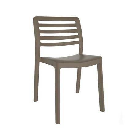 Krzesło Wind brązowe z tworzywa