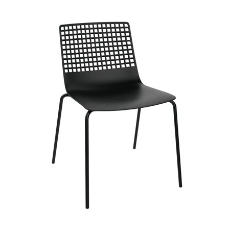 Krzesło Wire 4 czarne z tworzywa