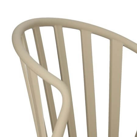 Krzesło Woodston beżowe z tworzywa