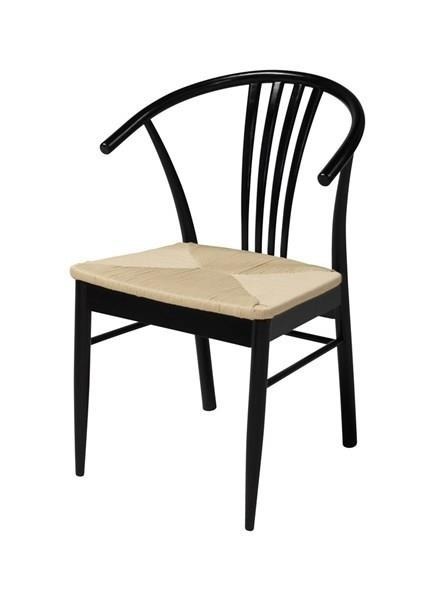 Krzesło York black drewniane