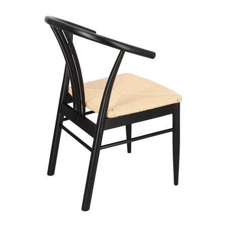 Krzesło York black drewniane