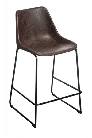 Krzesło barowe Brity Vintage brązowe