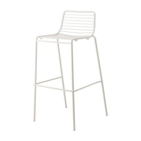Krzesło barowe Summer białe metalowe