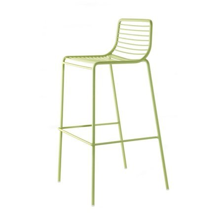 Krzesło barowe Summer zielone metalowe