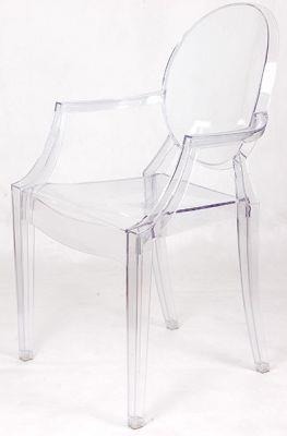 Krzesło dziecięce Mini Royal Junior  inspirowane Louis Ghost transparentne