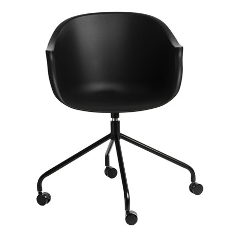 Krzesło na kółkach Roundy czarne outlet
