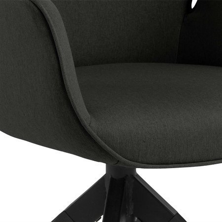 Krzesło obrotowe Aura dark grey /black tapicerowane