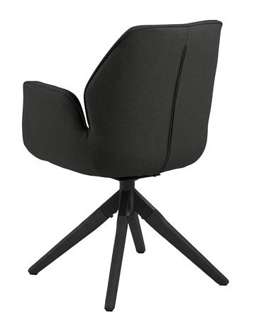 Krzesło obrotowe Aura dark grey /black tapicerowane