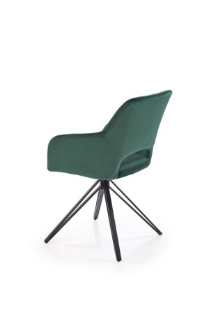 Krzesło obrotowe Cretas Velvet ciemny     zielony
