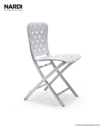 Krzesło składane Zac Spring białe