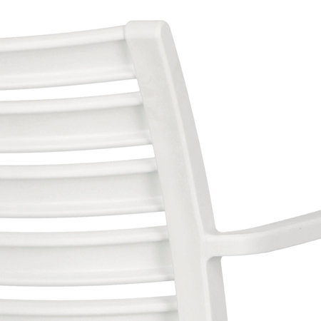 Krzesło z podłokietnikami Alma białe