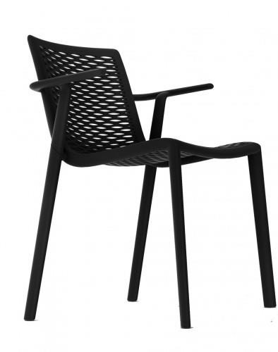 Krzesło z podłokietnikami NetKat czarne