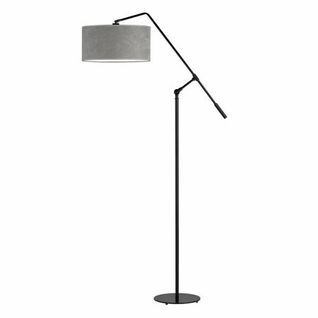 Lampa podłogowa LIBERIA czarna szara