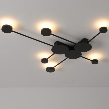 Lampa ścienna CLEX - 6 LED czarna 89 cm