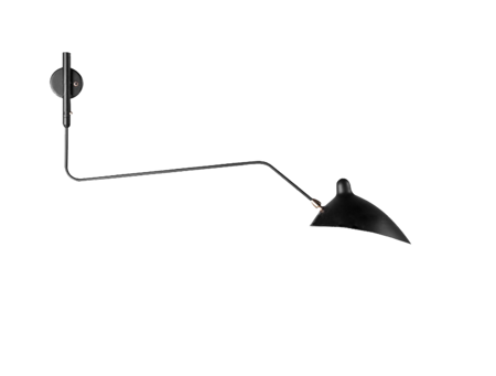 Lampa ścienna CRANE-1W czarna 99 cm