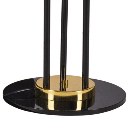Lampa stojąca GOLDEN PIPE-3 czarno złota180 cm