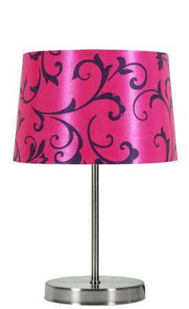 Lampa stołowa Arosa lampka 1x40W E14  różowy