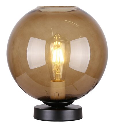 Lampa stołowa GLOBE 1x60W E27 brązowy